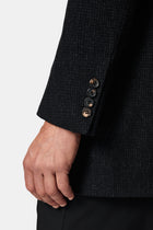 Koyu Antrasit Regular Fit Yünlü Düz Klasik Kaban