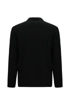 Siyah Polo Yaka Regular Fit Fermuarl? Desenli Pamuklu Sweatshirt-Abdullah Ki??l?