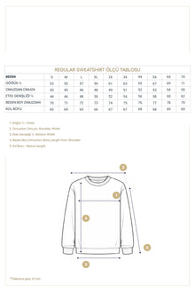 Koyu Lacivert Polo Yaka Regular Fit Desenli Cepli Pamuklu Sweatshirt