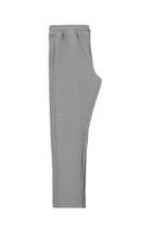 Orta Füme Melanj Regular Fit Armürlü Beli Bağcıklı Lastikli Pamuklu Sweatpant