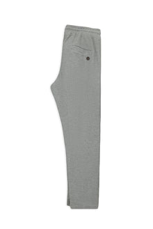 Orta Füme Melanj Regular Fit Desenli Beli Lastikli İpli Pamuklu Örme Sweatpant / Eşofman Altı