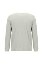 Açık Gri Melanj Bisiklet Yaka Regular Fit Nakışlı Pamuk Sweatshirt