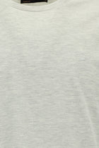 Açık Gri Melanj Bisiklet Yaka Regular Fit Nakışlı Pamuk Sweatshirt