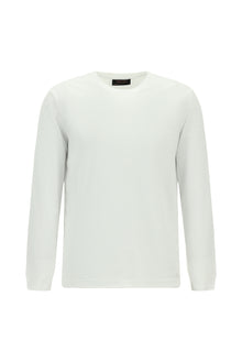 Kırık Beyaz Bisiklet Yaka Regular Fit Nakışlı Pamuk Sweatshirt