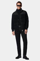 Siyah Bal?kç? Yaka Regular Fit Desenli Yünlü Triko Kazak-Abdullah Ki??l?