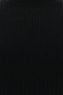 Siyah Bal?kç? Yaka Regular Fit Desenli Yünlü Triko Kazak-Abdullah Ki??l?