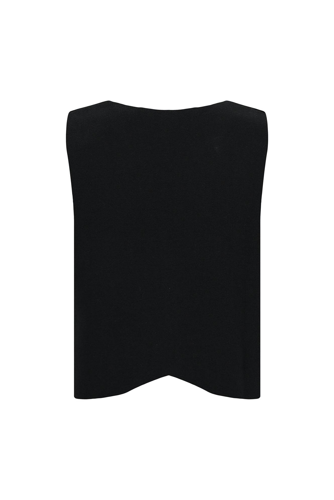 Siyah Desenli Yünlü Triko Yelek