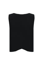 Siyah Desenli Yünlü Triko Yelek