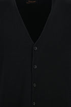 Siyah Desenli Yünlü Triko Yelek