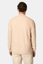 Aç?k Bej Desenli Fermuarl? Yünlü Triko H?rka-Abdullah Ki??l?