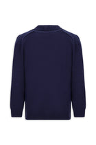 Koyu Lacivert Alpaka Yünlü Şal Yaka Düğmeli Cepli Triko Hırka / Ceket