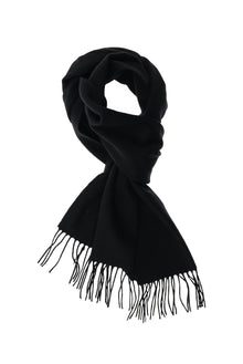 Siyah Desenli Yünlü Kaşmir Atkı