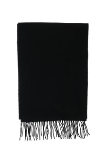 Siyah Desenli Yünlü Kaşmir Atkı