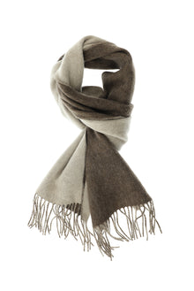 Camel Desenli Yünlü Kaşmir Atkı