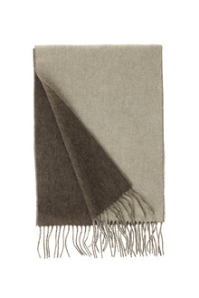 Camel Desenli Yünlü Kaşmir Atkı