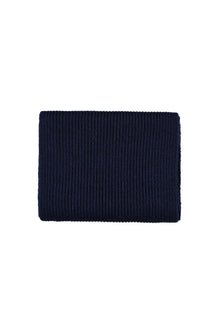 Koyu Lacivert Alpaka Yünlü Atkı & Bere Takımı