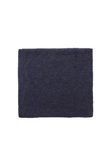 Koyu Mor Alpaka Yünlü Atkı & Bere Takımı