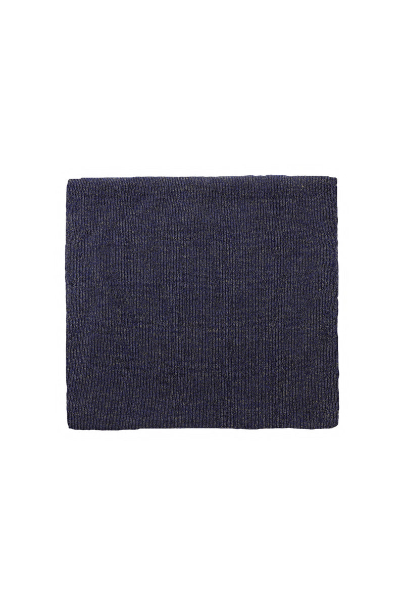 Koyu Mor Alpaka Yünlü Atkı & Bere Takımı