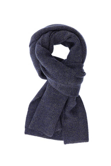 Koyu Mor Alpaka Yünlü Atkı & Bere Takımı