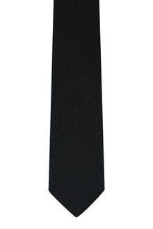 Siyah Desenli İtalyan İpek Kravat