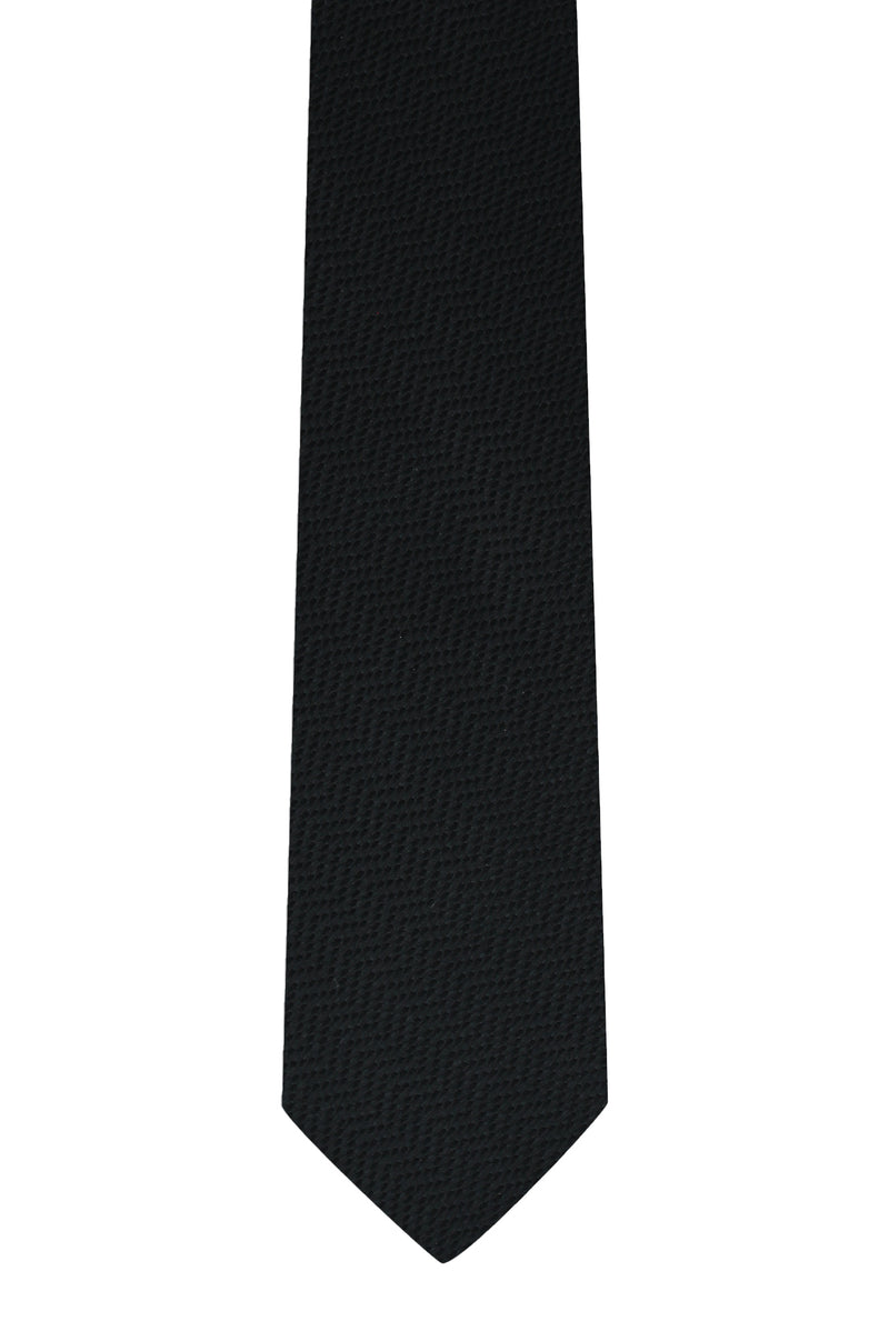 Siyah Desenli İtalyan İpek Kravat