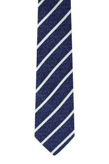 Mavi Desenli İtalyan İpek Kravat