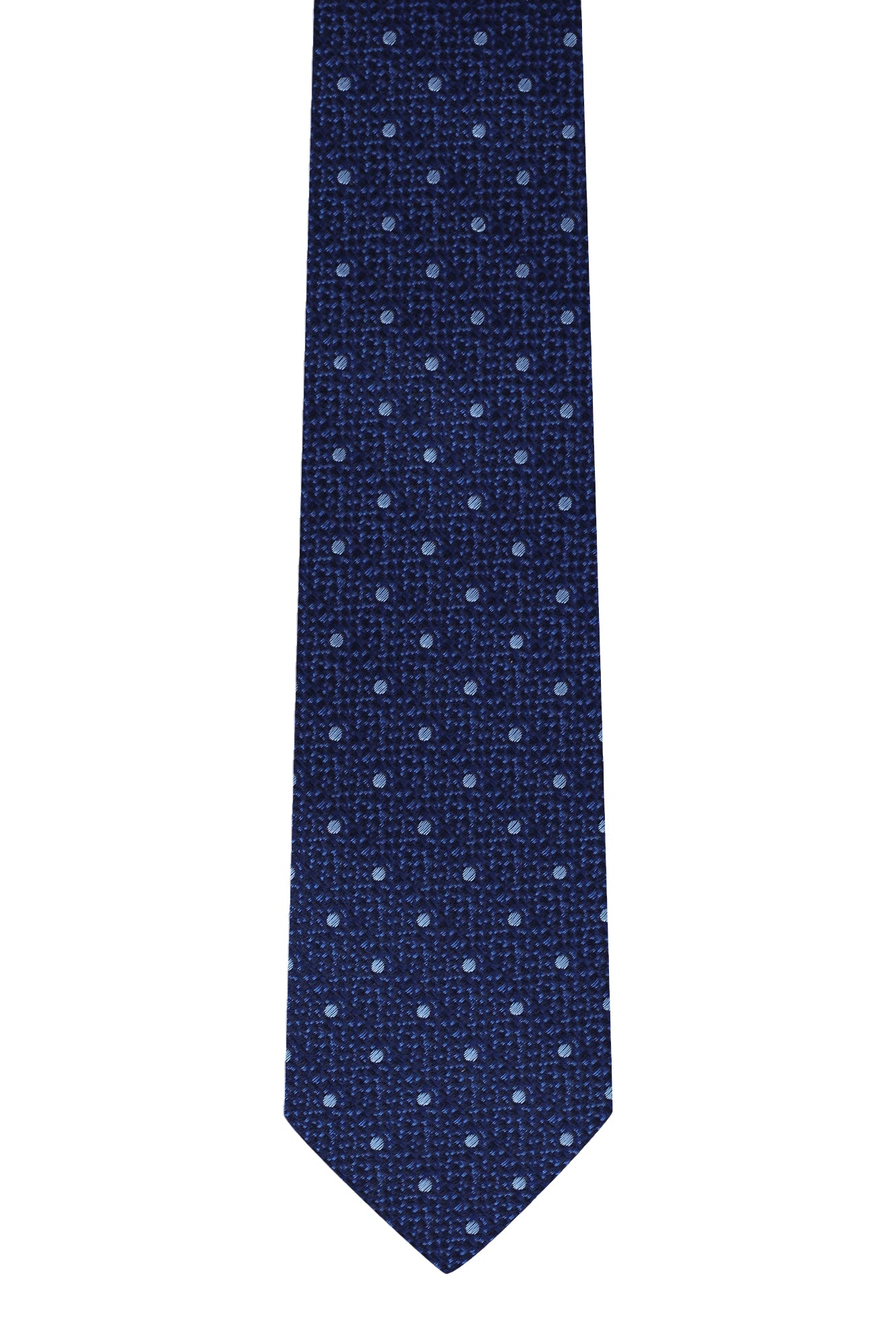 Mavi Desenli İtalyan İpek Kravat