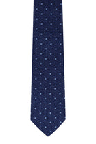 Mavi Desenli İtalyan İpek Kravat