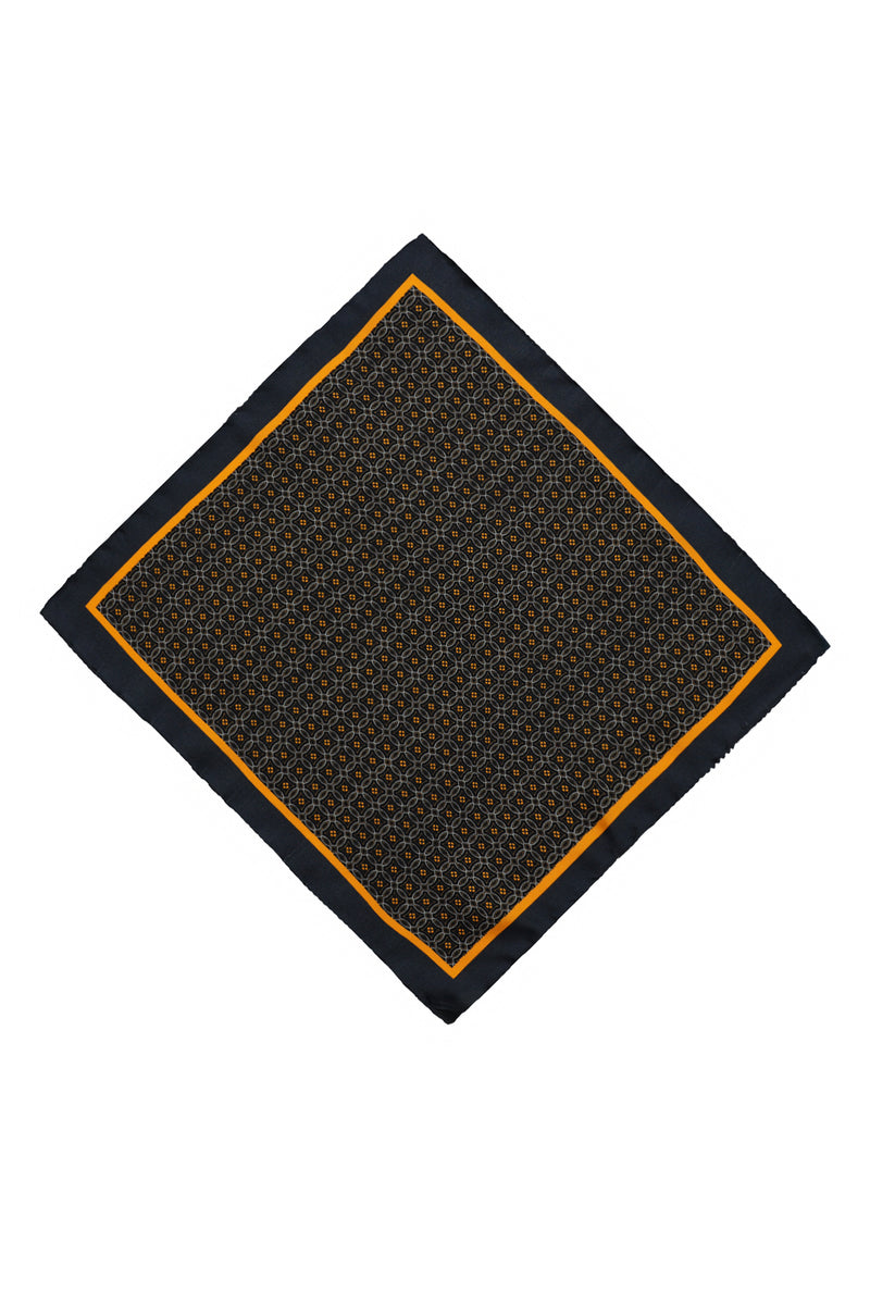 Koyu Kahve Desenli Mendil