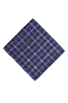 Orta Lacivert Desenli Çift Taraflı Mendil