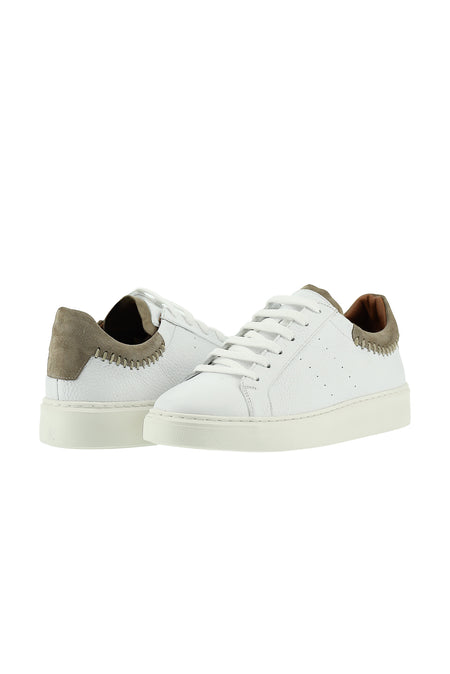 Beyaz Sneaker Deri Ayakkabı
