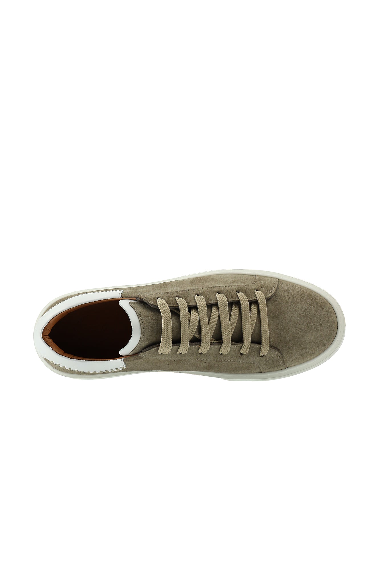 Orta Vizon Sneaker Deri Ayakkabı