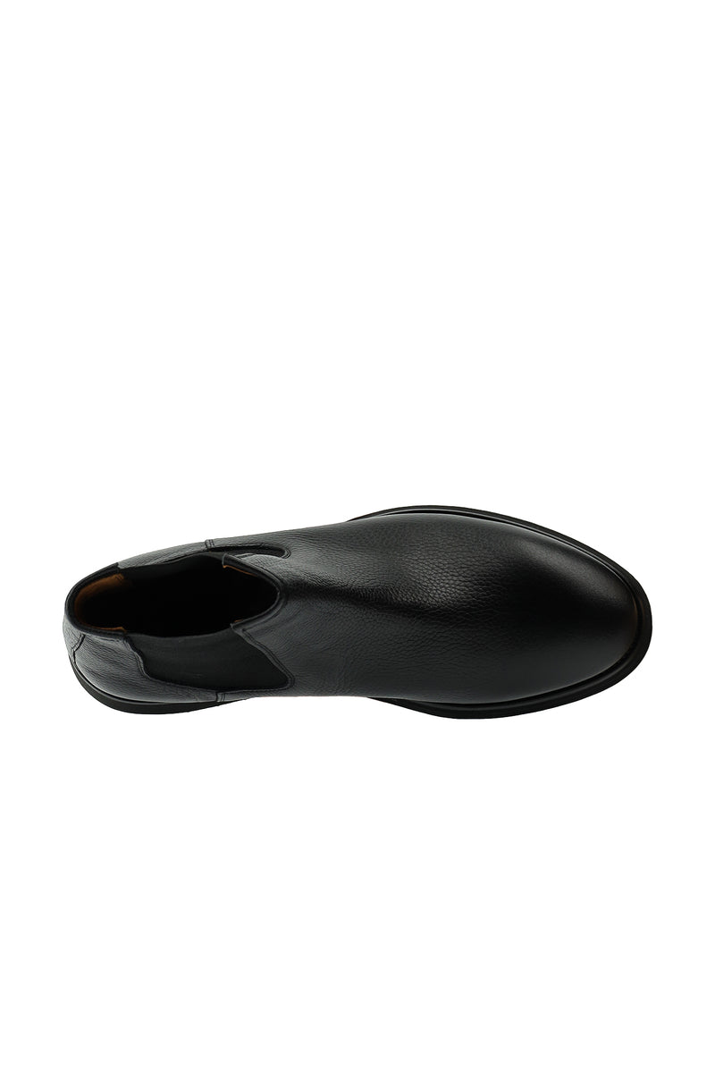 Siyah Deri Chelsea Bot