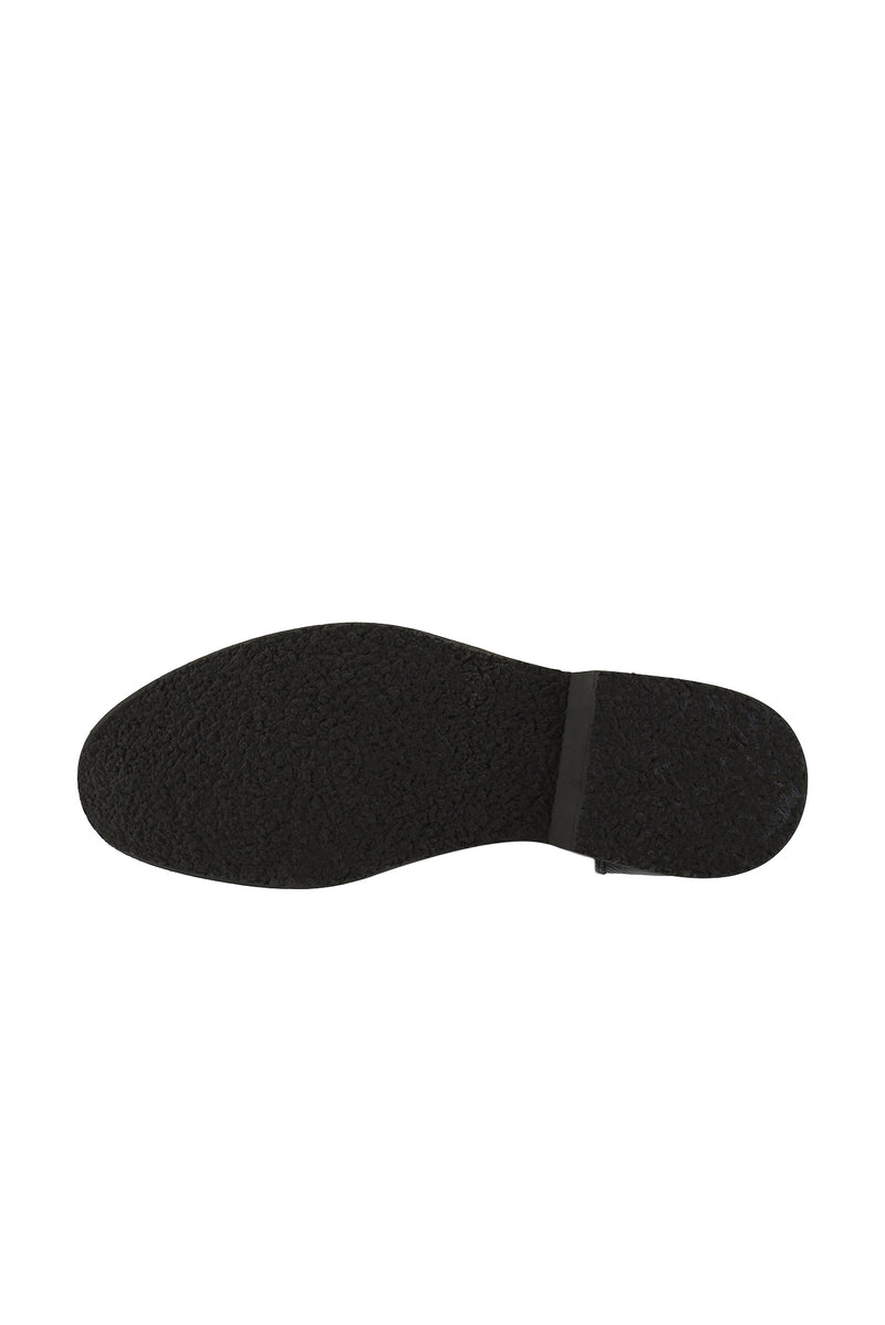 Koyu Kahve Deri Chelsea Bot