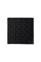 Siyah 2'li İpek Karışımlı Desenli Kravat & Mendil Seti