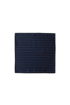 Lacivert 2'li İpek Karışımlı Desenli Kravat & Mendil Seti