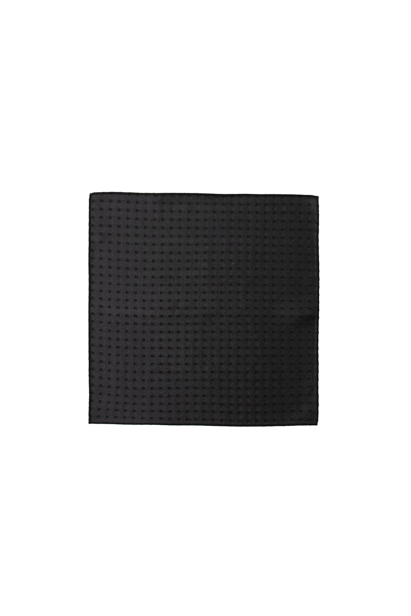 Orta Antrasit 2'li İpek Karışımlı Kravat & Mendil Seti