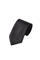 Orta Antrasit 2'li İpek Karışımlı Kravat & Mendil Seti