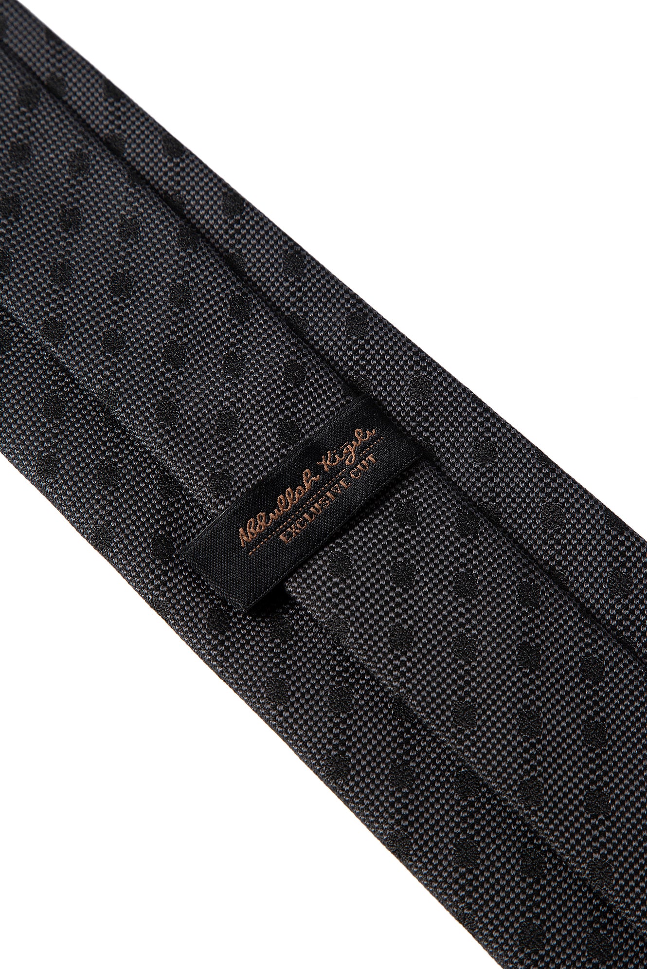 Orta Antrasit 2'li İpek Karışımlı Kravat & Mendil Seti