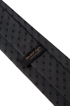 Orta Antrasit 2'li İpek Karışımlı Kravat & Mendil Seti