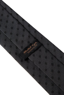 Orta Antrasit 2'li İpek Karışımlı Kravat & Mendil Seti