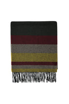 Sarı İtalyan Yünlü Çizgili Atkı (37*180)