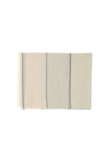 Toz Pembe İtalyan Kaşmir Çizgili Atkı ( 70X190 CM)