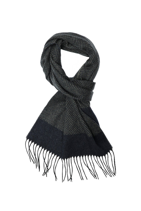 Açık Lacivert İtalyan Kaşmir Düz Atkı (37X180 CM)