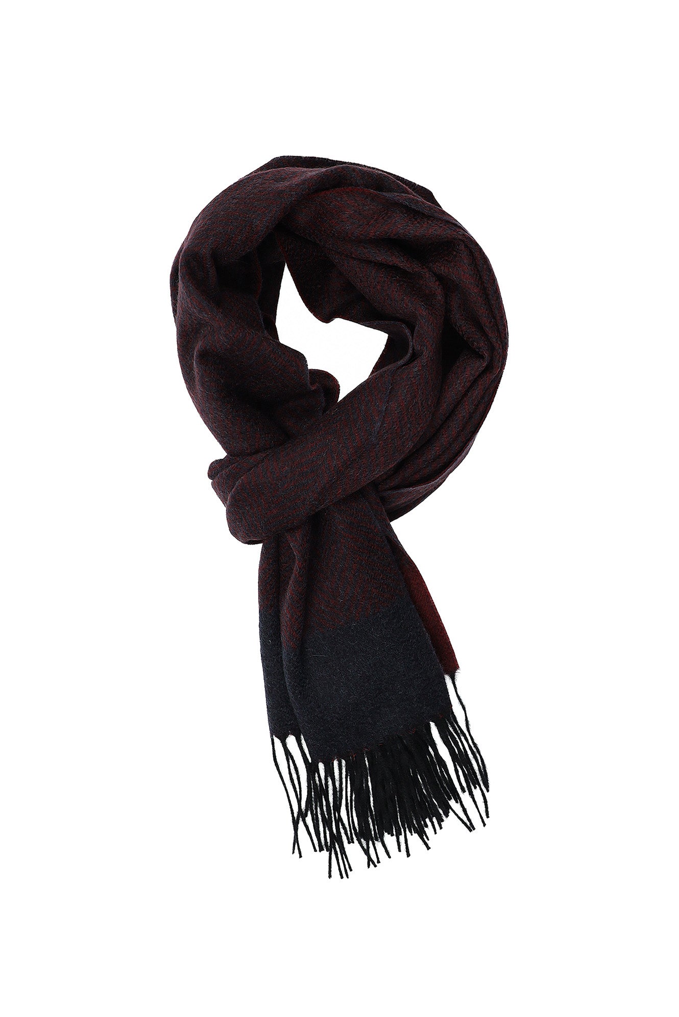 Şarap Bordo İtalyan Kaşmir Düz Atkı (37X180 CM)