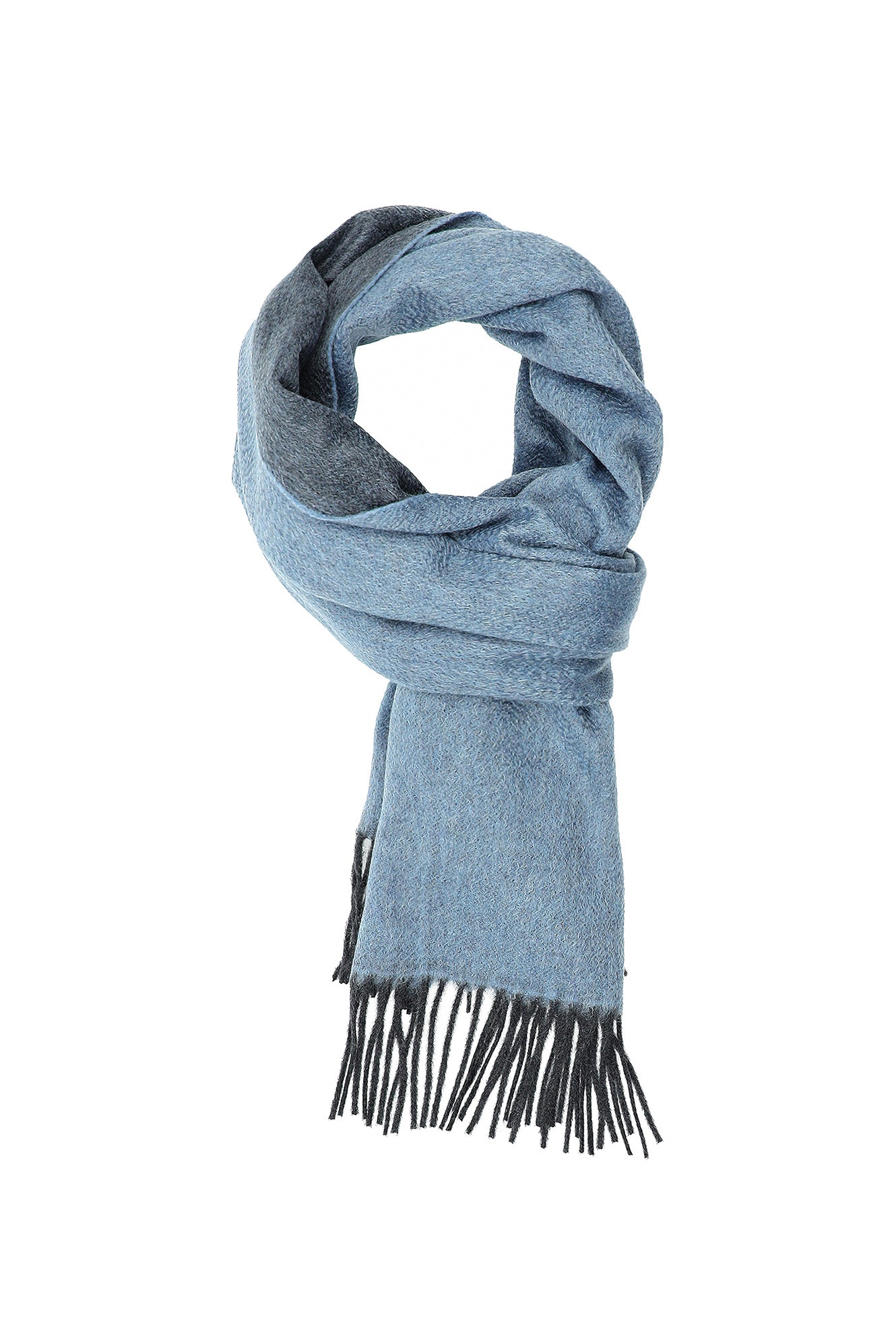 Açık Mavi İtalyan Kaşmir Düz Atkı (37X180 CM)