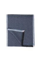 Açık Lacivert İtalyan Kaşmir Düz Atkı (37X180 CM)