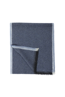 Açık Lacivert İtalyan Kaşmir Düz Atkı (37X180 CM)