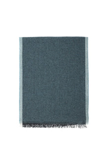 Mavi İtalyan Kaşmir Düz Atkı (37X180 CM)