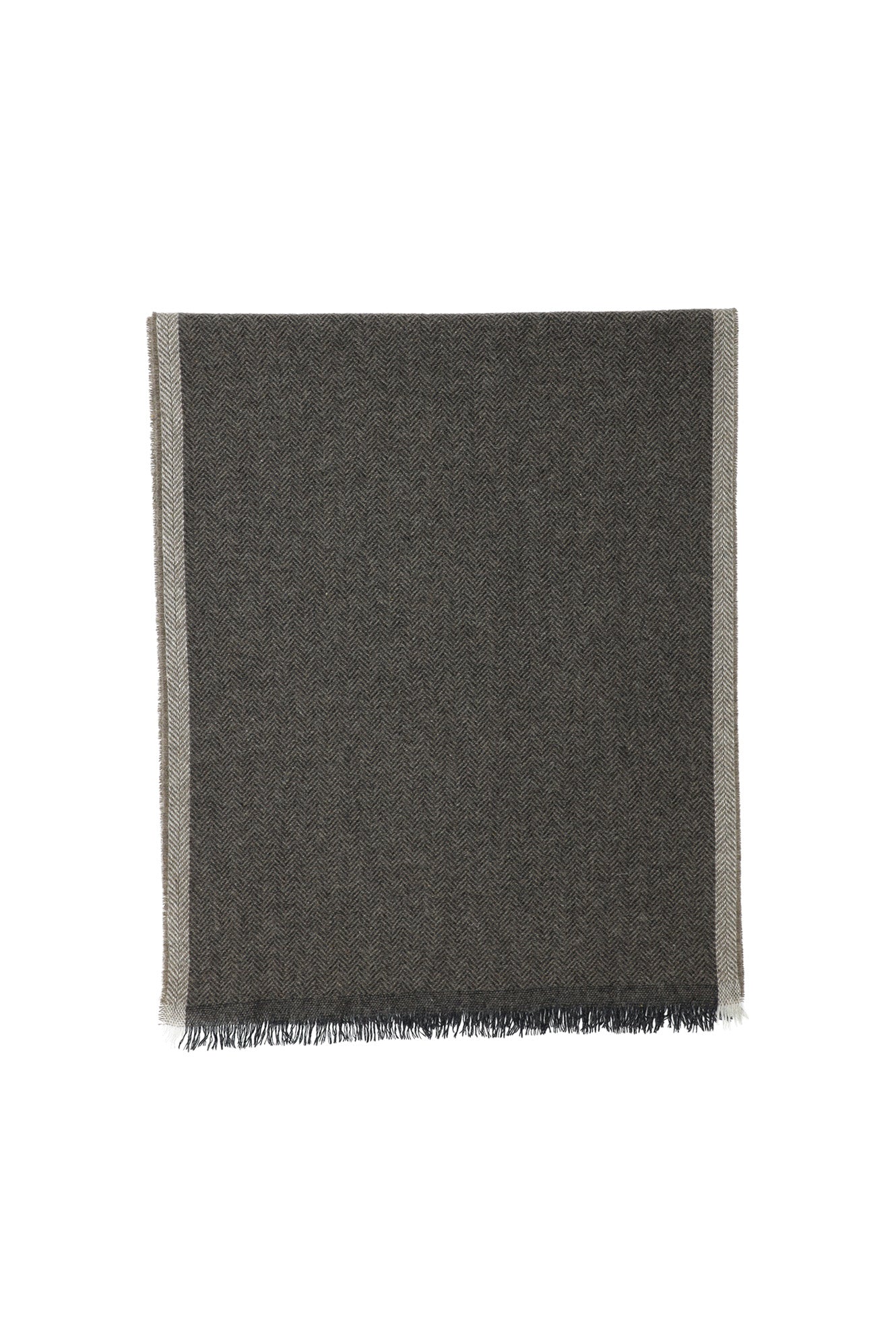 Açık Antrasit İtalyan Kaşmir Düz Atkı (37X180 CM)